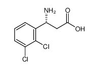 (R)-3-氨基-3-(2,3-二氯苯基)丙酸结构式