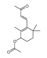 [2,4,4-trimethyl-3-(3-oxobut-1-enyl)cyclohex-2-en-1-yl] acetate结构式