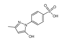 4-[5-hydroxy-3-methylpyrazol-1-yl]benzenesulfonic acid结构式