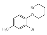 2-bromo-1-(4-bromobutoxy)-4-methyl-benzene Structure