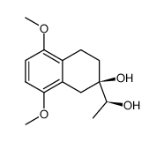 (R)-(-)-(S-1-hydroxyethyl)-2-hydroxy-5,8-dimethoxy-1,2,3,4-tetrahydronaphthalene结构式