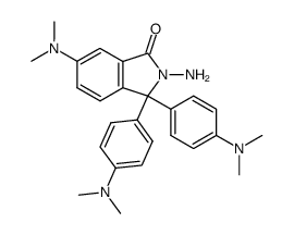 3,3-bis-(p-dimethylaminophenyl)-6-dimethylamino-N-aminophthalimidine Structure
