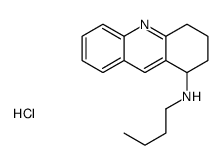 N-butyl-1,2,3,4-tetrahydroacridin-1-amine,hydrochloride Structure