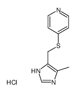 4-(5-Methyl-3H-imidazol-4-ylmethylsulfanyl)-pyridine; hydrochloride Structure