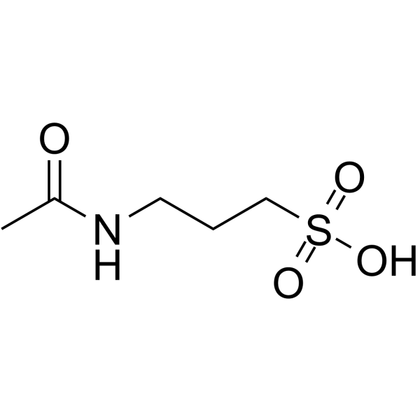 3-(acetylamino)propanesulphonic acid structure