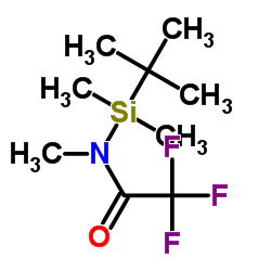 N-叔丁基二甲基甲硅烷基-N-甲基三氟乙酰胺结构式