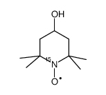 1-λ1-oxidanyl-2,2,6,6-tetramethylpiperidin-4-ol-15N结构式