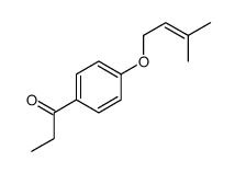 1-[4-(3-methylbut-2-enoxy)phenyl]propan-1-one结构式
