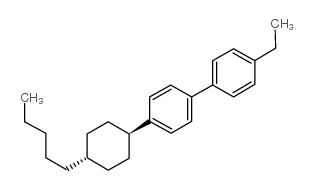反-4-乙基-4'-(4-n-戊基环己基)联苯结构式