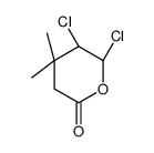 (5R,6R)-5,6-dichloro-4,4-dimethyloxan-2-one结构式