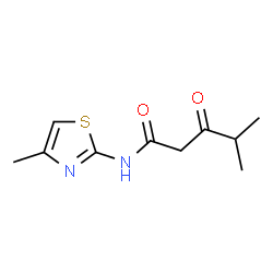 Pentanamide, 4-methyl-N-(4-methyl-2-thiazolyl)-3-oxo- (9CI)结构式