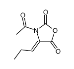 (Z)-3-acetyl-4-propylideneoxazolidine-2,5-dione Structure