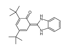 2,4-ditert-butyl-6-(1,3-dihydrobenzimidazol-2-ylidene)cyclohexa-2,4-dien-1-one结构式