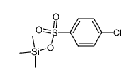 4-Chlor-1-benzolsulfonsaeure-trimethylsilylester结构式