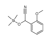 α-[(trimethylsilyl)oxy]-α-(o-methoxyphenyl)acetonitrile Structure