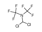 N-(dichloromethyl)-1,1,1-trifluoro-N-(trifluoromethyl)methanamine结构式