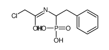 [1-[(2-chloroacetyl)amino]-2-phenylethyl]phosphonic acid Structure