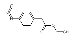 (4-异氰酸根合苯基)乙酸乙酯结构式