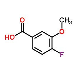 4-氟-3-甲氧基苯甲酸结构式
