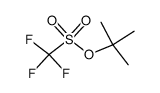 Methanesulfonic acid, trifluoro-, 1,1-dimethylethyl ester Structure