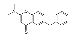 6-benzyl-2-(dimethylamino)chromen-4-one Structure
