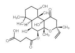 4-[(3-ethenyl-6,10,10b-trihydroxy-3,4a,7,7,10a-pentamethyl-1-oxo-5,6,6a,8,9,10-hexahydro-2H-benzo[f]chromen-5-yl)oxy]-4-oxobutanoic acid Structure