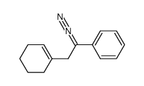 (2-(cyclohex-1-en-1-yl)-1-diazoethyl)benzene Structure