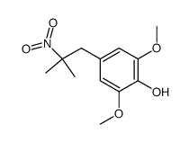 2,6-Dimethoxy-4-(2-methyl-2-nitropropyl)phenol Structure