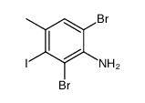 2,6-dibromo-3-iodo-4-methyl-aniline Structure