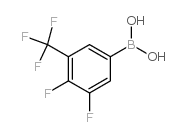 (3,4-二氟-5-(三氟甲基)苯基)硼酸结构式