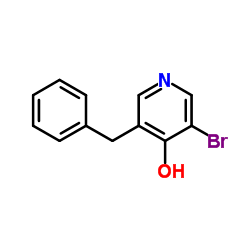 3-Benzyl-5-bromo-4-pyridinol Structure
