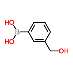 3-(羟甲基)苯硼酸结构式
