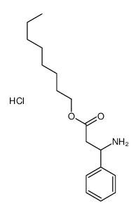 octyl 3-amino-3-phenylpropanoate,hydrochloride Structure