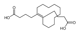 4-[2-(3-carboxypropyl)cyclododecen-1-yl]butanoic acid结构式