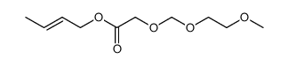 (E)-2-butenyl 2-<(2-methoxyethoxy)methoxy>acetate Structure