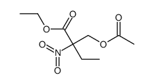 ethyl 2-(acetyloxymethyl)-2-nitrobutanoate结构式