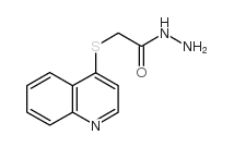 (喹啉-4-磺酰基)-乙酸肼结构式