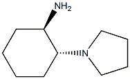 (1R,2R)-2-(1-吡咯烷基)环己胺结构式