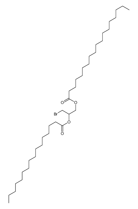 (3-bromo-2-hexadecanoyloxypropyl) octadecanoate结构式