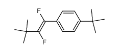 difluoro-1,2 dimethyl-3,3 (p-t-butylphenyl)-1 butene-(E) Structure