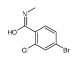 4-溴-2-氯-N-甲基苯甲酰胺结构式