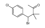 4-bromo-4-(4-chlorophenyl)-3,3-dimethylbutan-2-one结构式
