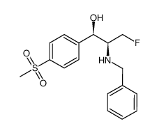 (1R,2S)-1-(4-methylsulfonylphenyl)-2-benzylamino-3-fluoro-1-propanol Structure