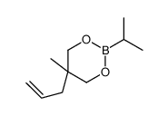 5-methyl-2-propan-2-yl-5-prop-2-enyl-1,3,2-dioxaborinane Structure