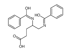 4,5-dibenzamidopentanoic acid Structure
