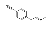 4-(3-methylbut-2-enyl)benzonitrile结构式