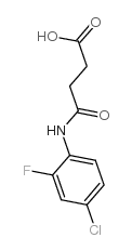 4-[(4-氯-2-氟苯基)氨基]-4-氧代丁酸结构式