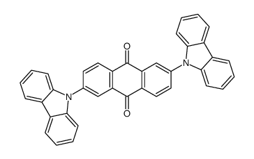 2,6-di(carbazol-9-yl)anthracene-9,10-dione Structure