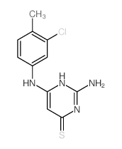 4(3H)-Pyrimidinethione,2-amino-6-[(3-chloro-4-methylphenyl)amino]- structure