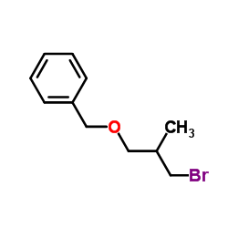 [(3-Bromo-2-methylpropoxy)methyl]benzene structure